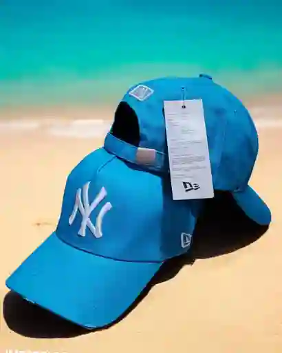 Gorra Premium Ny Rustica Aqua Azul