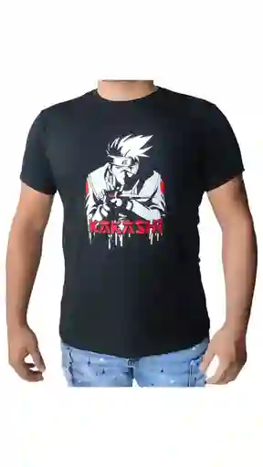 Camiseta Kakashi Negra Talla Xl