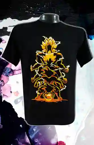 Camiseta Evolution Saiyan Talla S