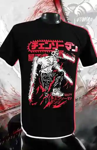Camiseta Chainsaw Man Talla Xl