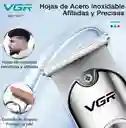 Maquina Patillera Recargable Tipo Vgr V-071 Inalámbrica Profesion Color Plateado 5v