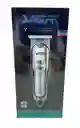 Maquina Patillera Recargable Tipo Vgr V-071 Inalámbrica Profesion Color Plateado 5v
