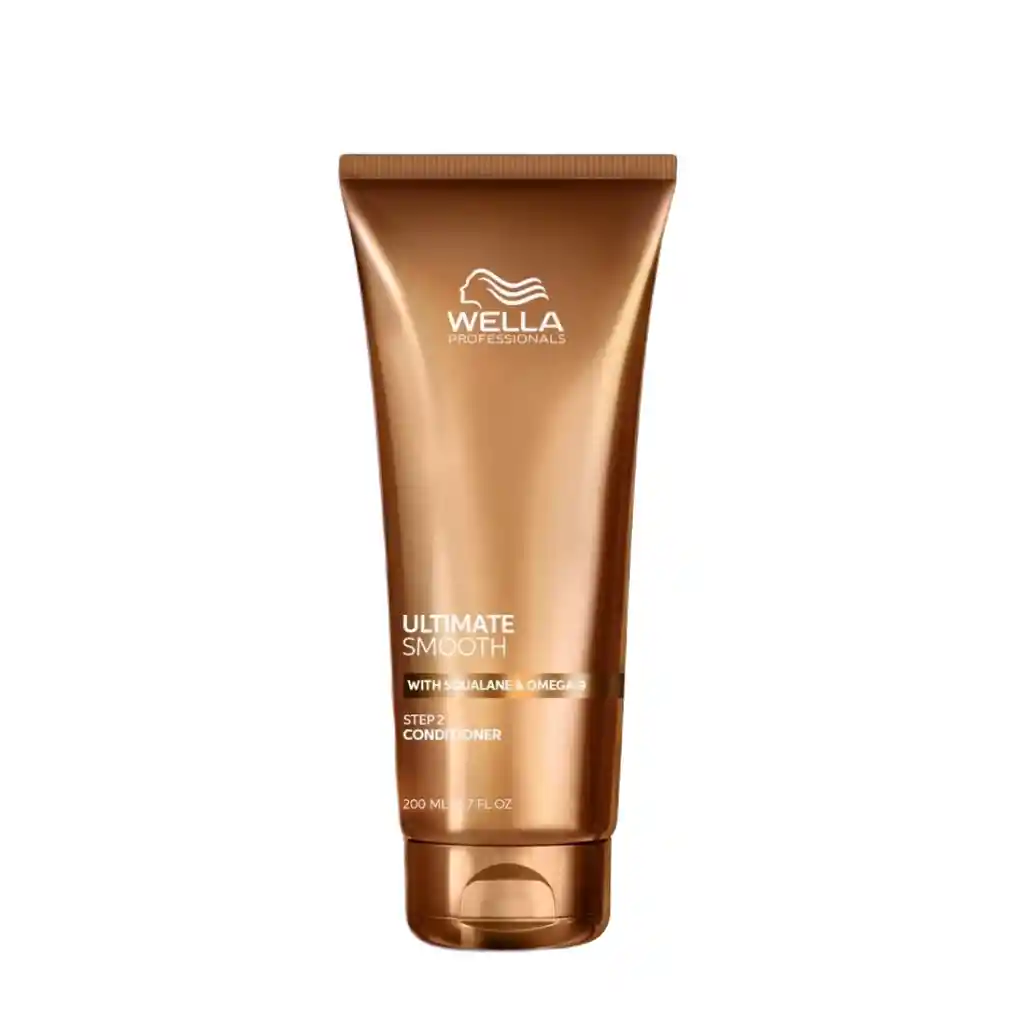 Acondicionador Nutritivo Y Suavizante Para Cabello Seco, Indisciplinado Y Sin Brillo Wella Ultimate Smooth 200ml (paso 2)