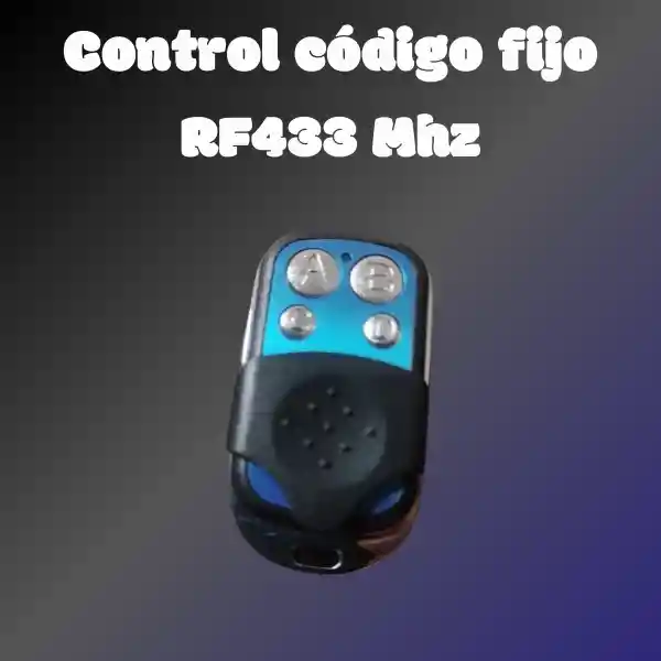Control Transmisor Fijo Rf 433 Mhz