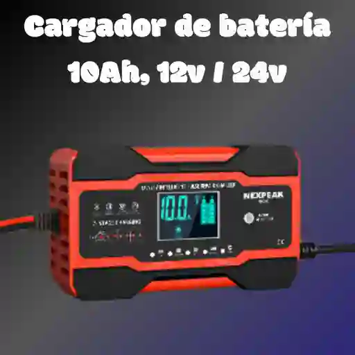Cargador Rojo De 10 Ah