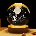 Lámpara Esfera De Cristal Astronauta Escalera