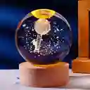 Lámpara Esfera De Cristal Astronauta Escalera