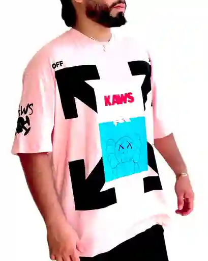 Oversize Off Kaws Rosada Talla S