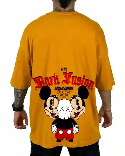 Oversize Dark Fusion Mostaza Talla S