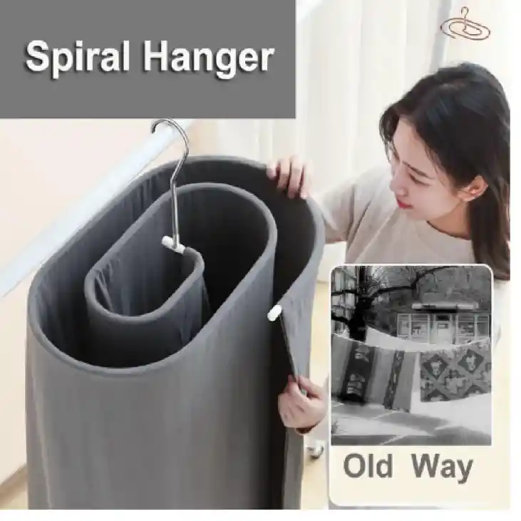 Gancho Espiral Para Sabanas Y Cobijas De Hierro Secado