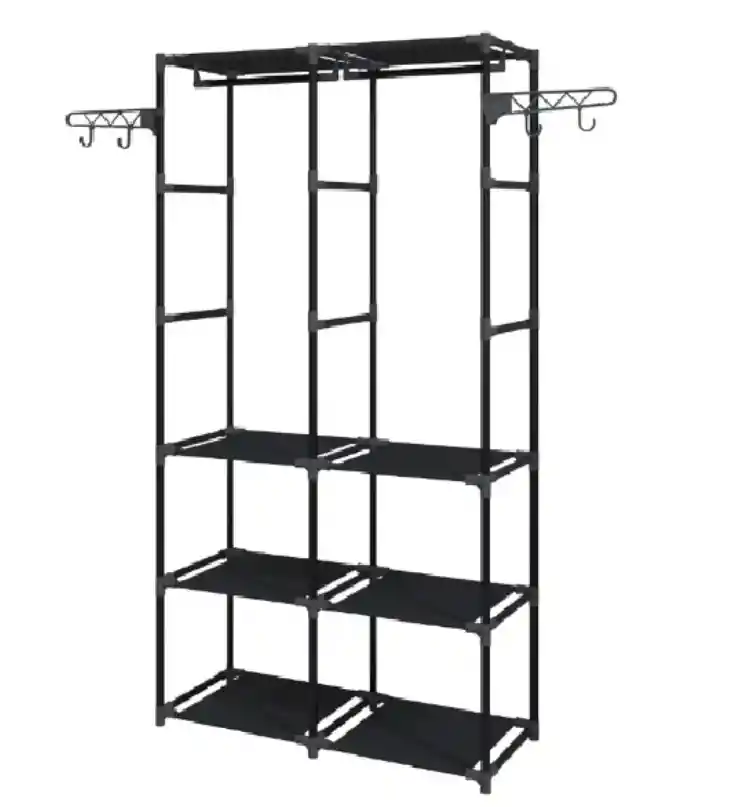 Closet Organizador 2 Espacios Zapatero Perchero Multifuncion