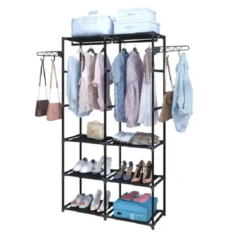 Closet Organizador 2 Espacios Zapatero Perchero Multifuncion