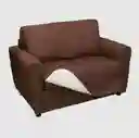 Forro Protector Sofá Doble Faz Cubre Sofá 2 Puetos Lavable