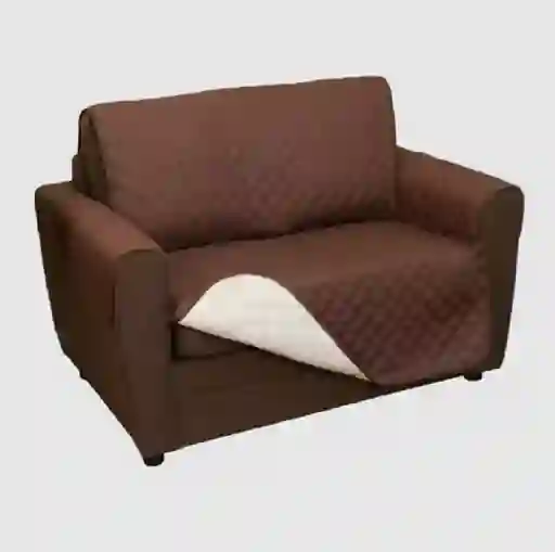 Forro Protector Sofá Doble Faz Cubre Sofá 2 Puetos Lavable