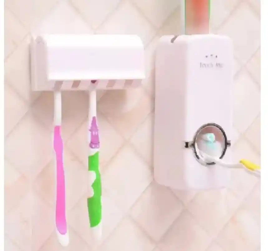 Porta Cepillos Con Dispensador Pasta Dental