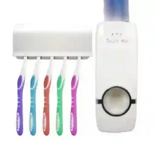 Porta Cepillos Con Dispensador Pasta Dental
