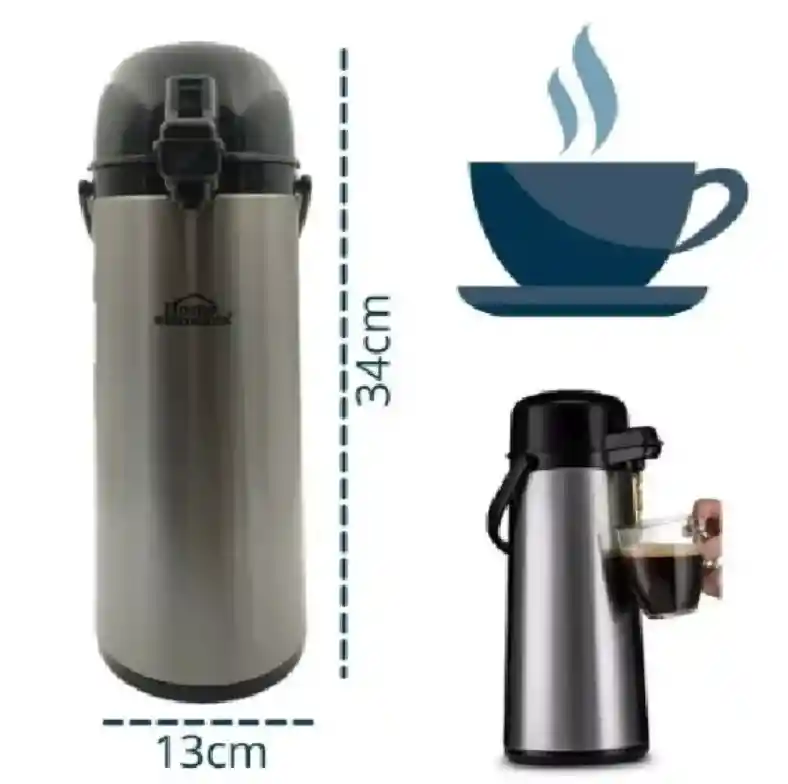 Termo Inoxidable De Café Home Elements Bomba 1.9 L