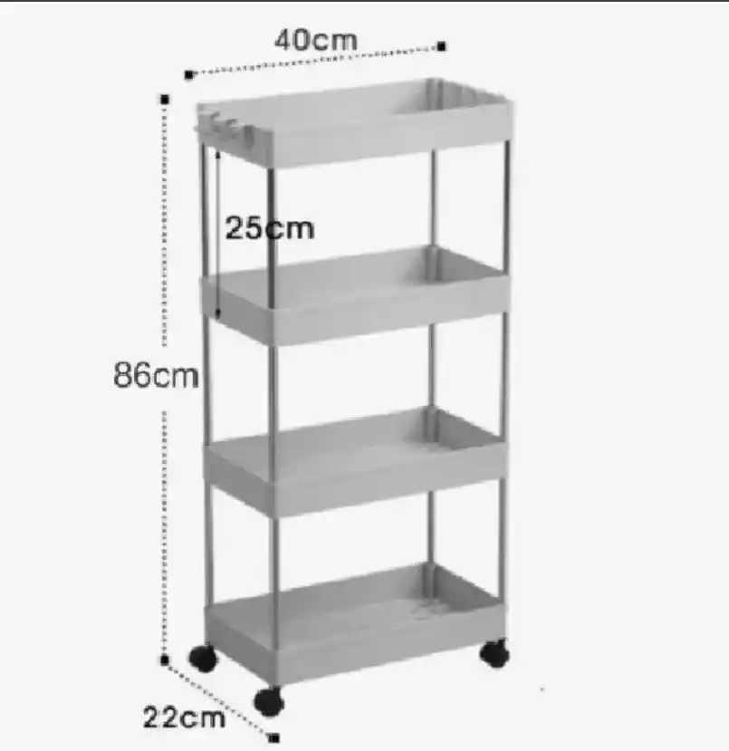 Organizador Carrito Multiusos 4 Niveles