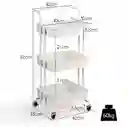 Estante Rodante De 3 Niveles Organizador Movil Multifuncional