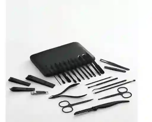 Kit Manicure Grande Estuche De Lujo Corta Uñas Y Accesorios