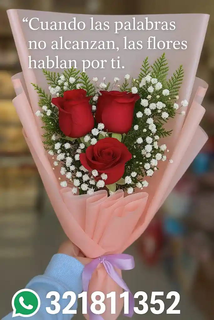 Ramo De Flores Con Rosas (arreglo Floral - Regalo - Feliz Cumpleaños- Rosas )