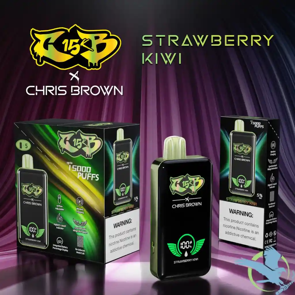 Chris Brown Vape 15k - Strawberry Kiwi