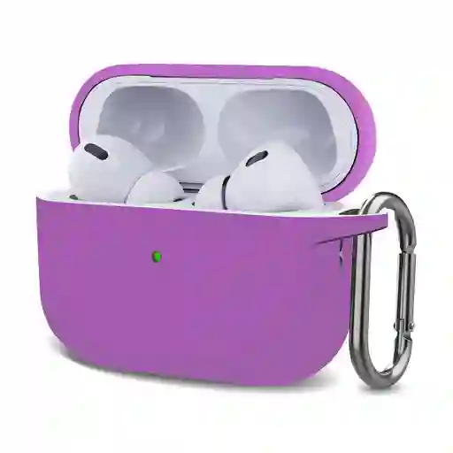 Estuche Silicone Case Airpods Pro 2 ( Violeta )