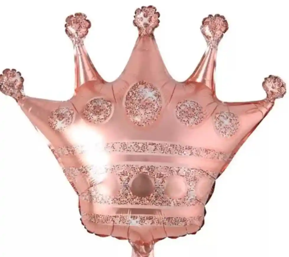 Globo Corona Oro Rosa "24" Pulgadas