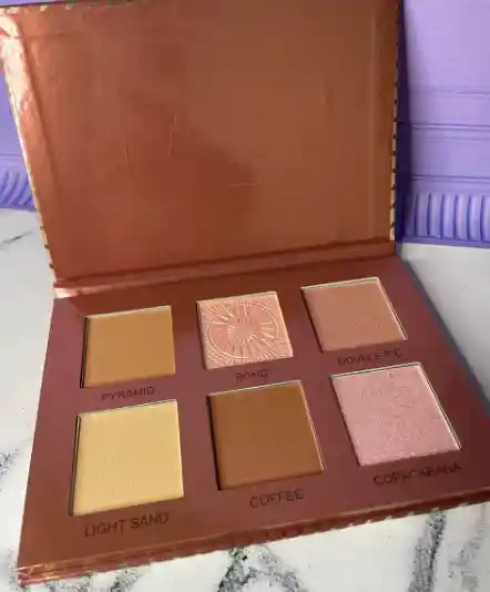 Paleta De Contorno, Iluminador Y Rubor Myk