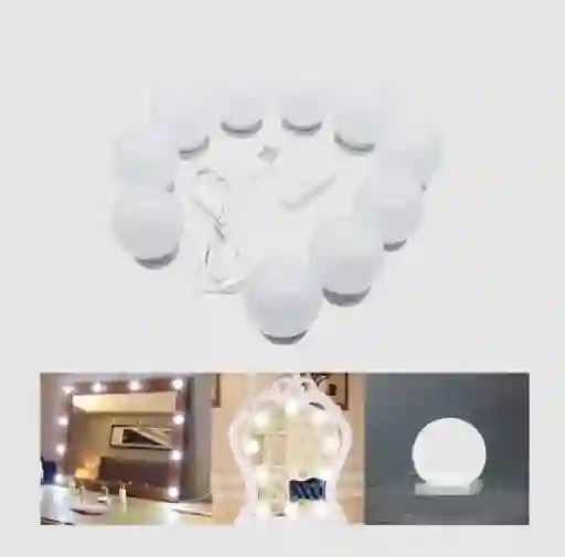 Extensión Luces-bombillas Para Espejo Tocador Hollywood