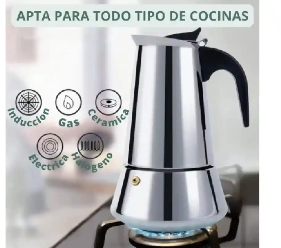 Cafetera Italiana 2 Tazas Para Estufa