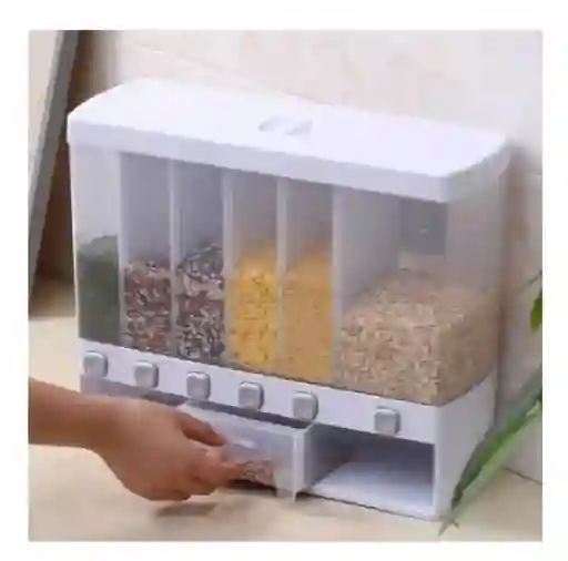 Dispensador Cereales Granos Organizador Contenedor X6 Puesto