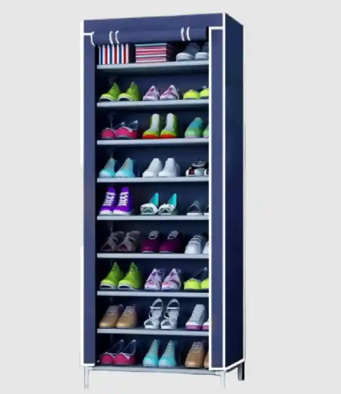 Zapatero Closet De 9 Niveles Armable Portatil Multifuncional