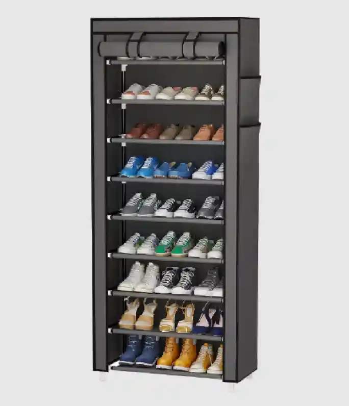 Zapatero Closet De 9 Niveles Armable Portatil Multifuncional