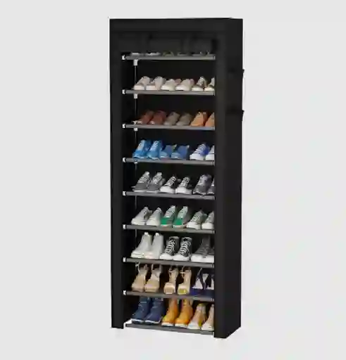 Zapatero Closet De 9 Niveles Armable Portatil Multifuncional