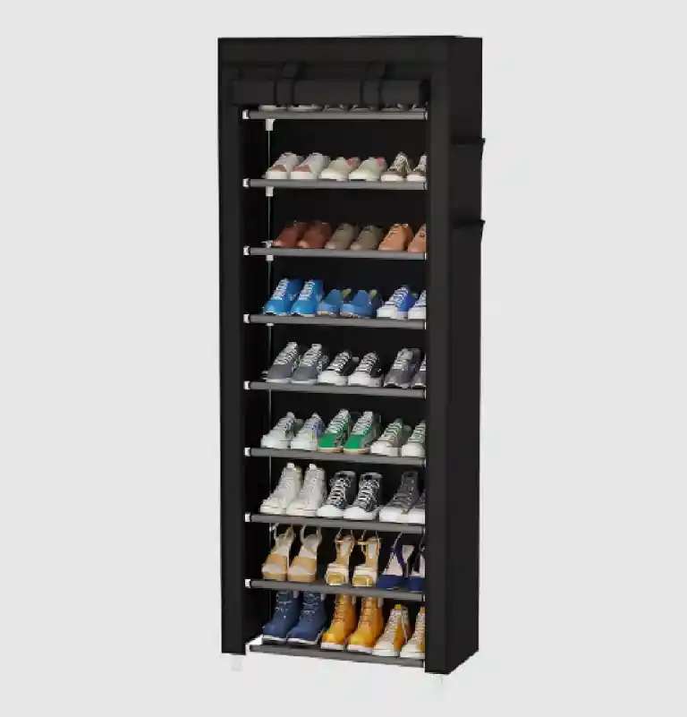 Zapatero Closet De 9 Niveles Armable Portatil Multifuncional
