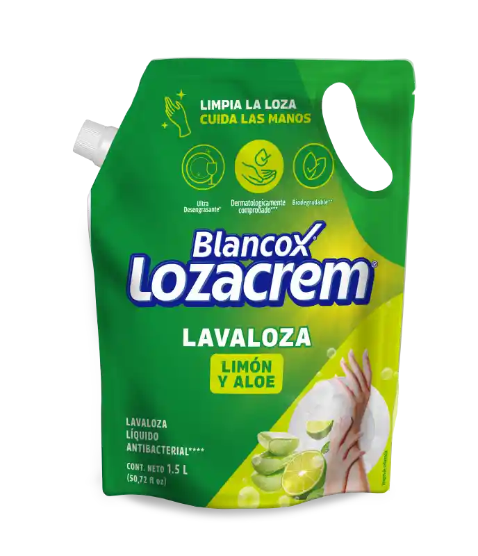 Blancox Lavaloza Líquido Lozacrem con Limón y Aloe