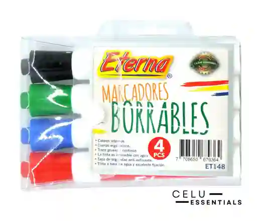 Marcadores Borrables Eterna X4