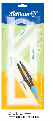Juego Geométrico Pelikan Con Compás