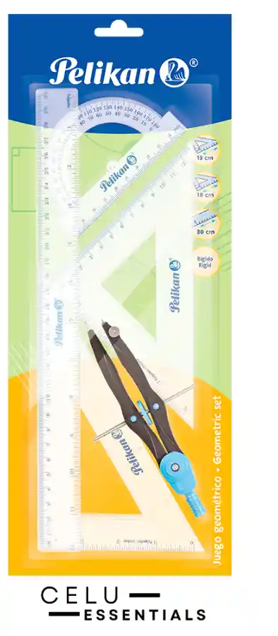 Juego Geométrico Pelikan Con Compás