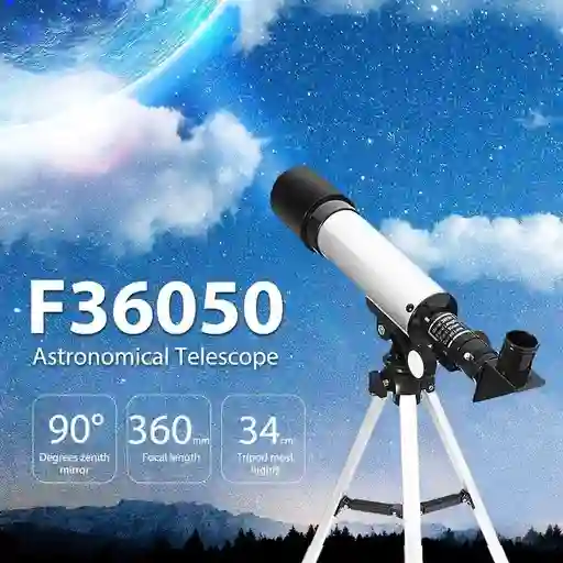 Telescopio Astronómico F36050 Niños, Adultos Con Trípode.