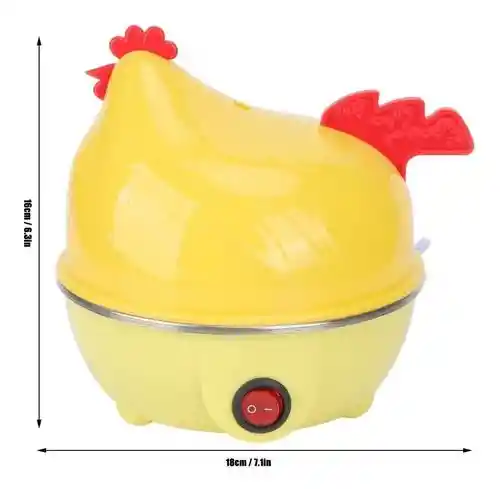 Hervidor Eléctrico De 7 Huevos Gallina Indicador Luz Led