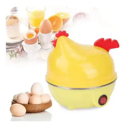 Hervidor Eléctrico De 7 Huevos Gallina Indicador Luz Led