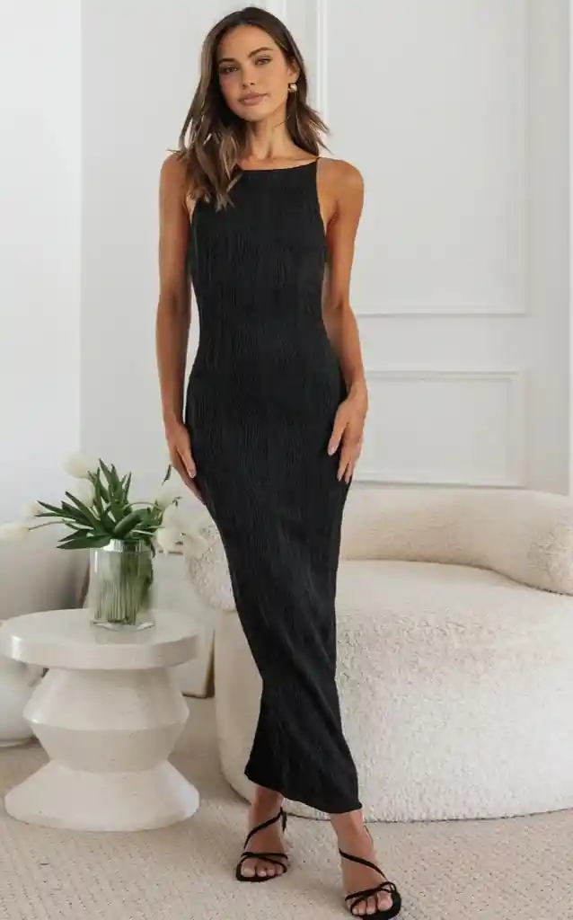 Vestido Apia Talla S Negro