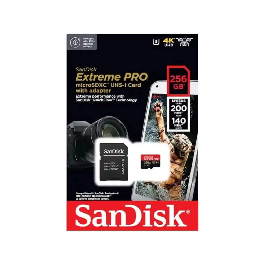 Memoria Micro Sd Sandisk Extreme Pro 256gb Uhs-i