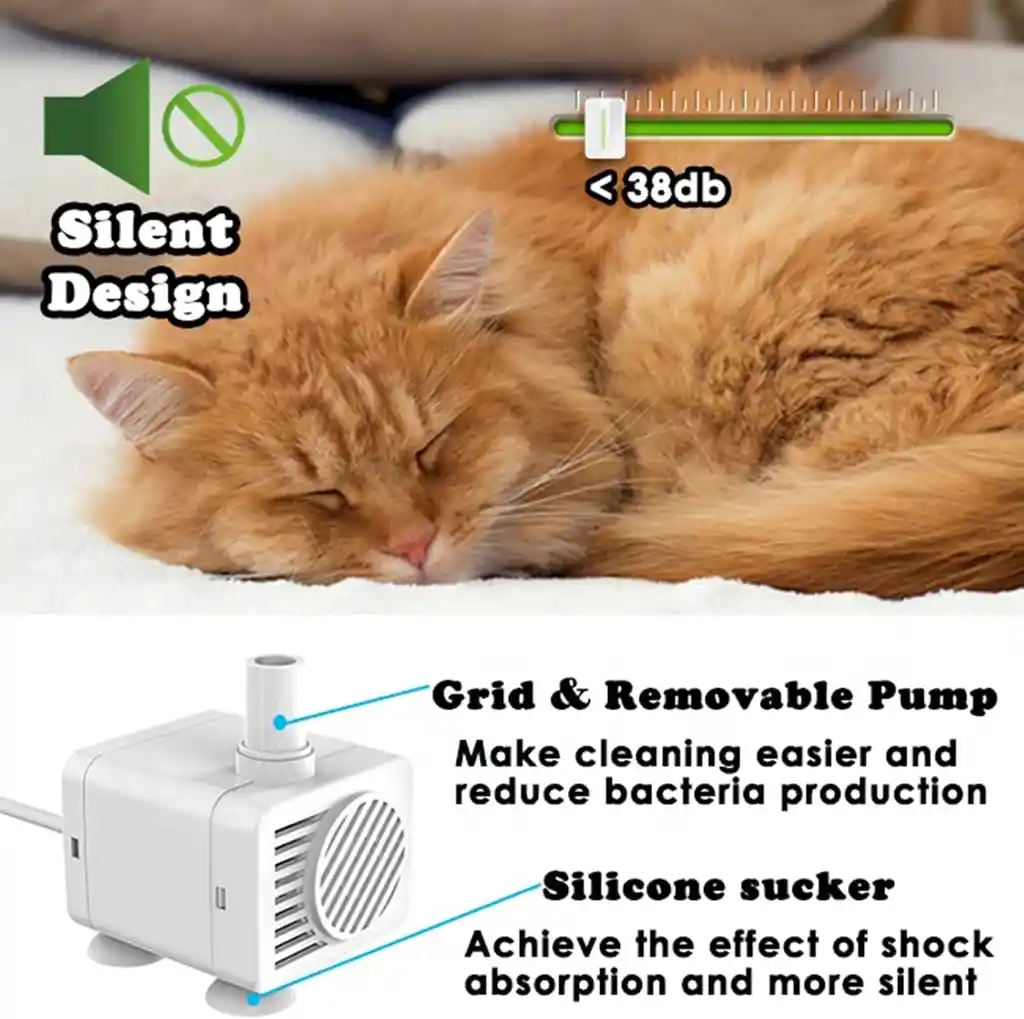 Fuente De Agua Para Gatos Bebedero Mascotas