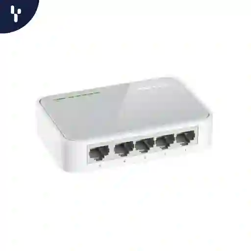 Switch 5 Puertos 10/100bps De Plástico Con Protección 6kv