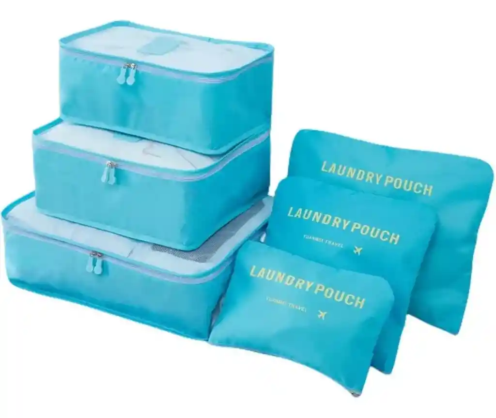 Organizadores De Equipaje X6 – Set De Bolsas Para Maleta De Viaje