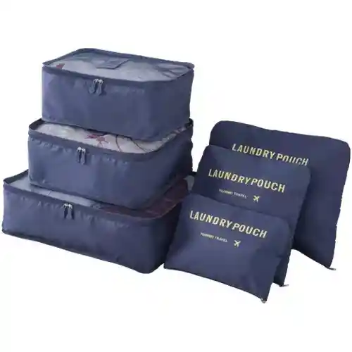 Organizadores De Equipaje X6 – Set De Bolsas Para Maleta De Viaje