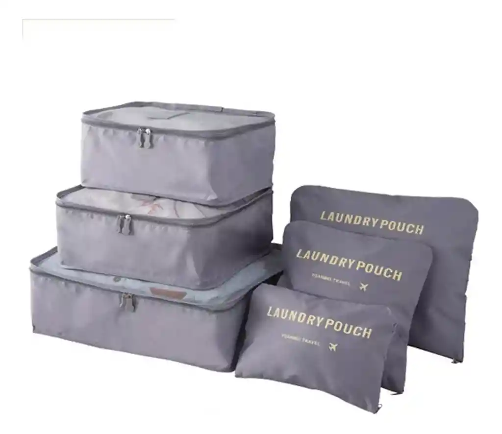 Organizadores De Equipaje X6 – Set De Bolsas Para Maleta De Viaje